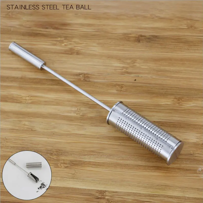

Stainless Steel Tea Infuser Strainer Stick Pipe Design Mesh Tea Filter Loose Leaf Tea Strainers forTeapot Tea Tools