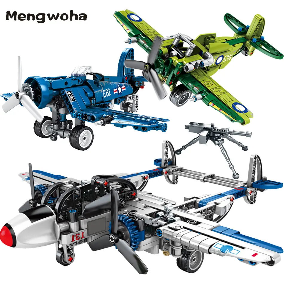 Preise 205 6 stücke Military US Flugzeug UK Kämpfer bausteine Legoinglys Armee WW2 technik ziegel Hubschrauber figur Spielzeug für Kinder