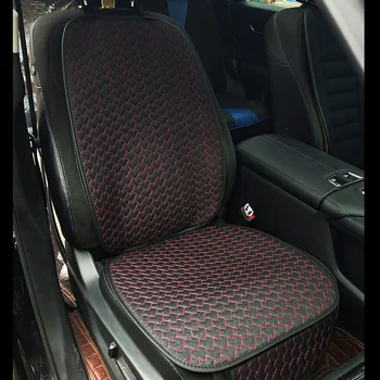 

Linen Car Seat Cover Front/Rear Flax Cushion Love Heart Breathable Protector Non-slip Auto Accessories For Benz C Class DE3 X36