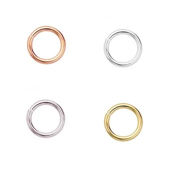 

3mm/5mm Sterling 925 Silver Open Connect Jump Ring Jewelry Making DIY Repair Jewelry Findings Components Supplies Wholesale