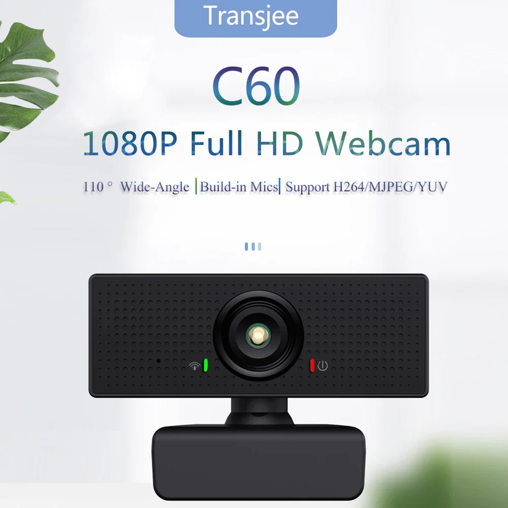 1080P Full HD Webcam USB Web Camera Wide Angle Support H264 with Mic Gaming Online Remote Video Call Cameras PC Laptop Webcam