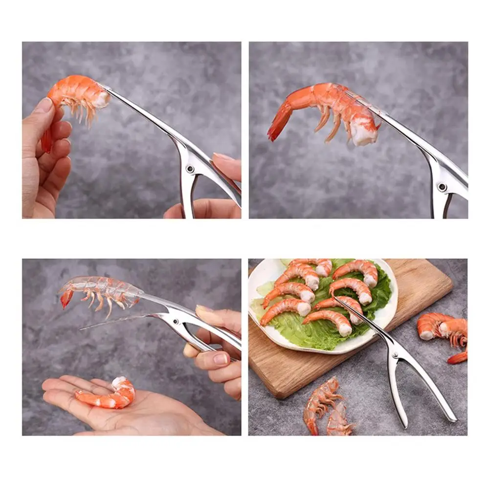 Нержавеющая сталь пилинг креветки кухонный предмет раки оболочки мяса экстрактор креветки сепаратор кожи на креветку, лобстера пилинг