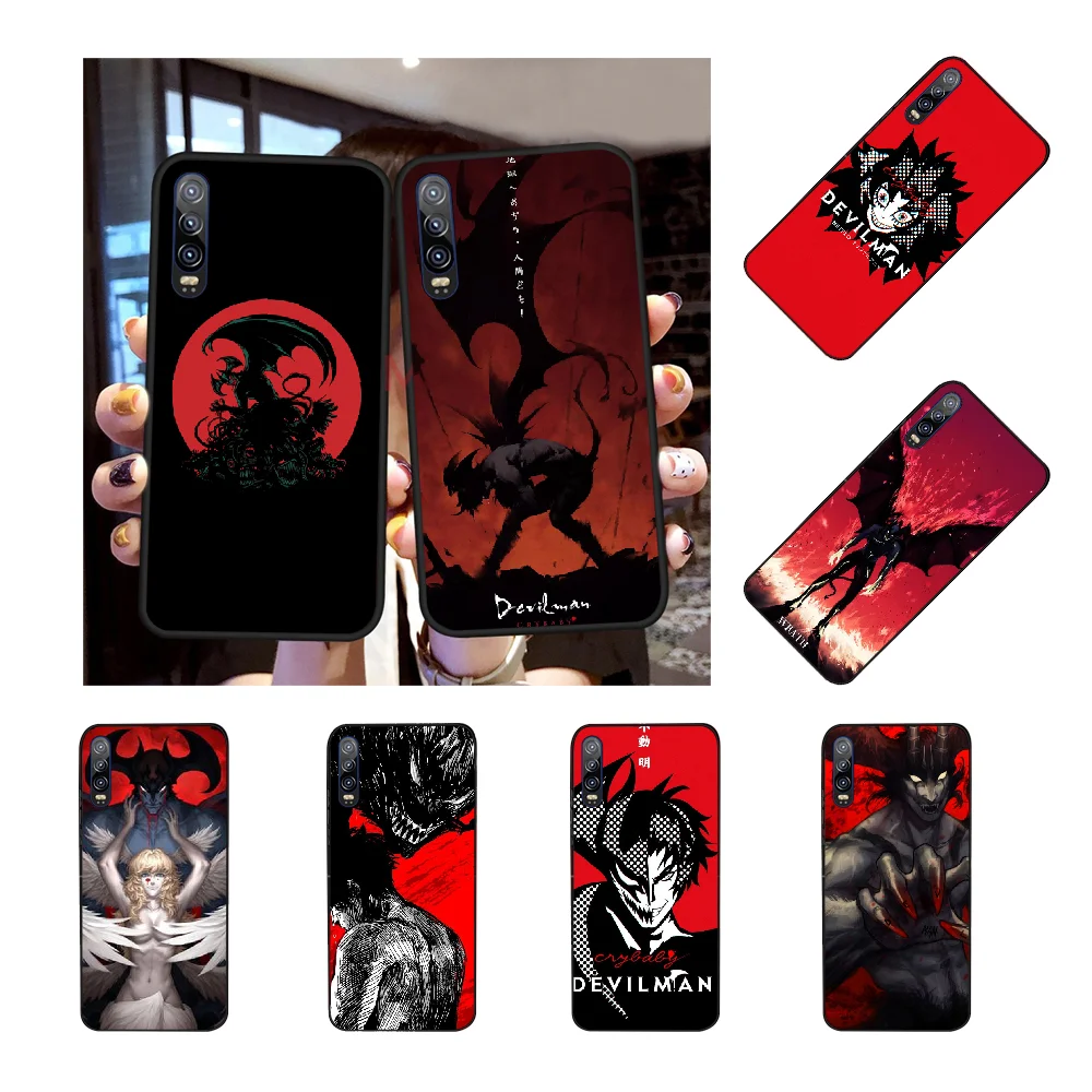 NBDRUICAI японский аниме Devilman черный ТПУ мягкий чехол для телефона Huawei Y5 Y6 Y7 Y9 Prime 2019