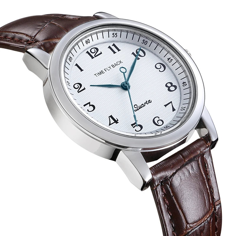 Vigilanza del quarzo Delle Donne In Senso Antiorario Inversa Bilance  Elettroniche Pelle Affari Orologio da Polso Impermeabile di Modo In Senso Antiorario  Orologio Orologio Femminile - AliExpress Watches