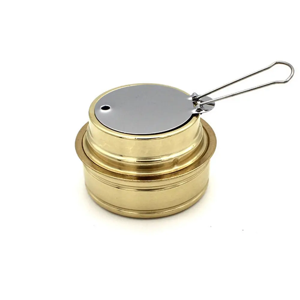 Outdoor Camping Hiking Stoves Furnace Copper Alloy Portable Mini Ultra-light Spirit Burner Alcohol Stoves Accesories Mini Stove