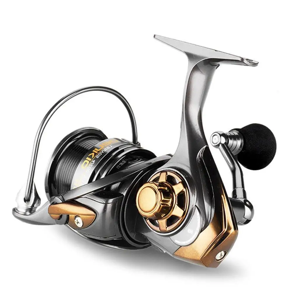 Spinning Reel Спиннинговая Катушка 8 кг Max Drag 5+ 1BB 7,1: 1 On для рыболовной спиннинговой катушки, колесо, полностью Металлическая глубокая проволочная ручка для чашки, ручка, коромысло - Цвет: Spinning Reel
