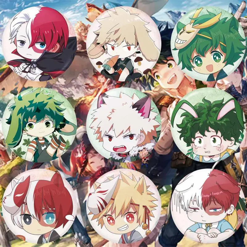 Значок моя геройская Академия Boku No Hero мидория Izuku Bakugou Katsuki Todoroki Shoto значок брошь