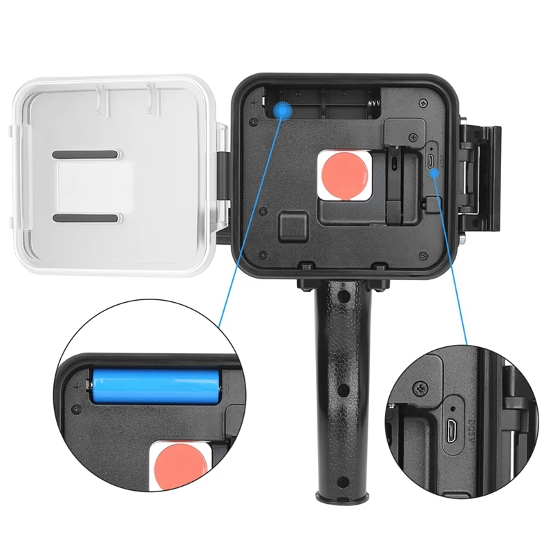 SHOOT 40M 900LM Underwater LED Video Light for GoPro Hero 7 6 5 Black Waterproof Diving Flash Lighting Fill in Lamp+ Red Filter