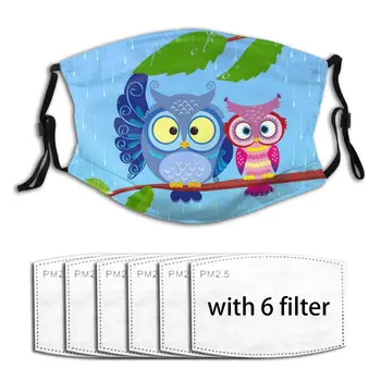 

Anti-Pollution 2020 Summer Owl Rain Face Masks PM2.5 Filter Protector Dust Haze Male Sport Reusable
