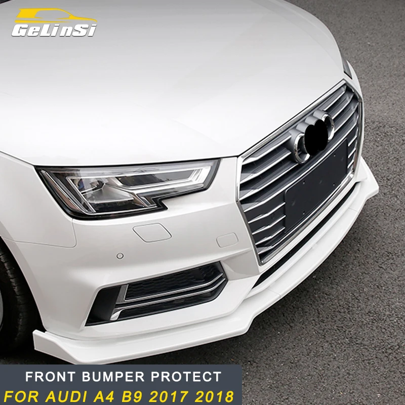 Gelinsi для Audi A4 S4 B9 на передний бампер для автомобильного стайлинга защитный чехол для крыла накладка рамка наклейка внешние части аксессуары