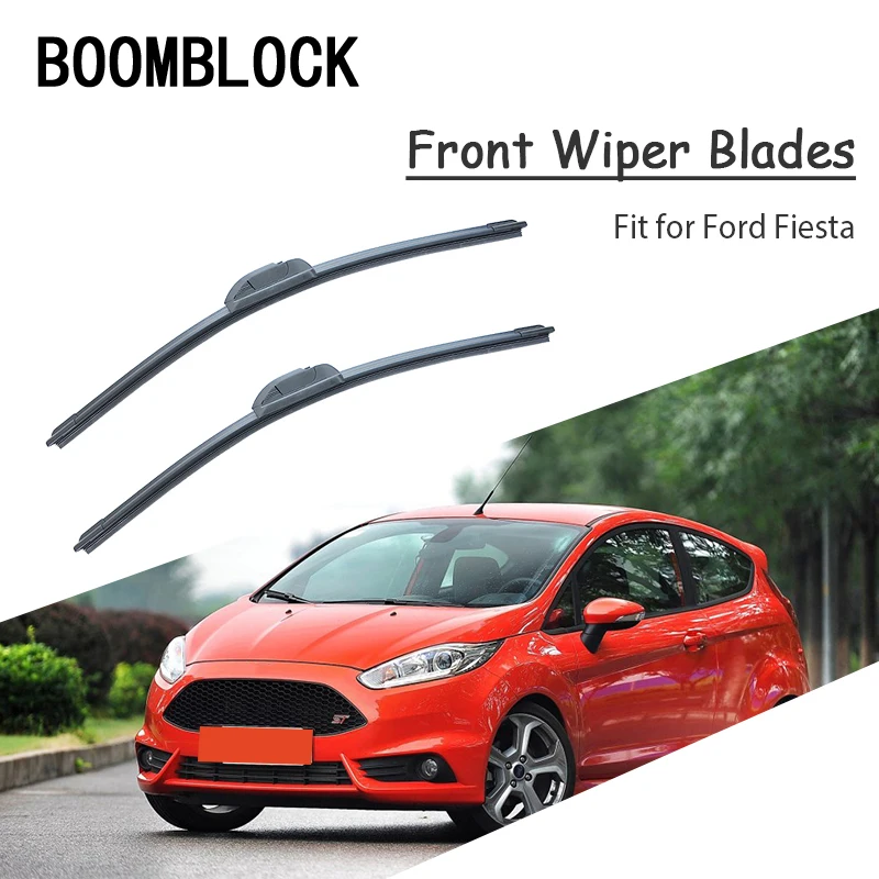 Boomblock 2 Pezzi Accessori Auto Parabrezza In Gomma Kit Tergicristallo Originale Per Ford Fiesta Mk6 Mk7 2018 2017 2016-2002