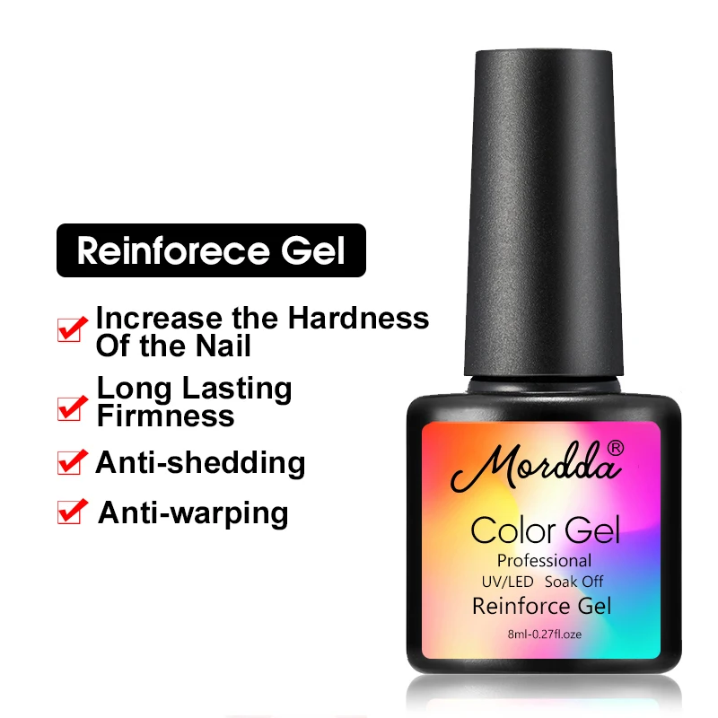 MORDDA Гель-лак УФ-гель для ногтей впитывающийся Гель-лак длительный Гибридный рисунок нужно матовое верхнее покрытие для DIY художественного дизайна - Цвет: Reinforece Gel