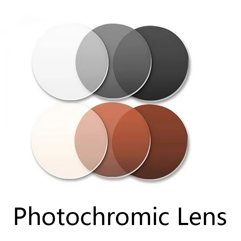 

1.56 1.61 1.67 1.74 Index Photochromic Lens Anti Blue Light Chameleon Transition Grey/Brown Lenses UV400 Anti Reflection Scratch