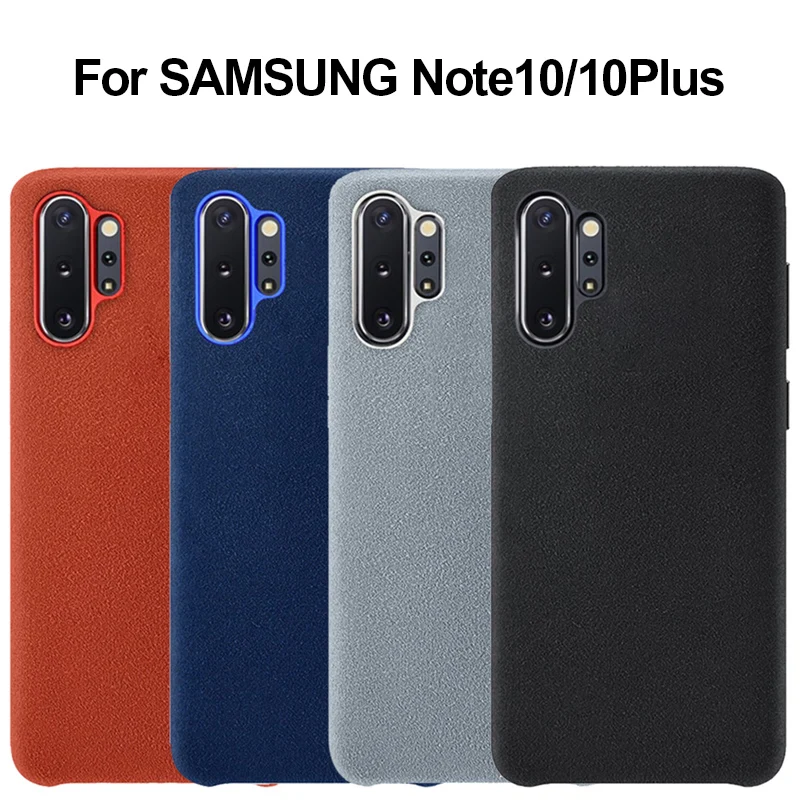 Price For Samsung Galaxy Note 10 Plus Case Genuine Suede Leather Protector Case For Samsung Note 10 9 S9 S10 Plus S10e Case