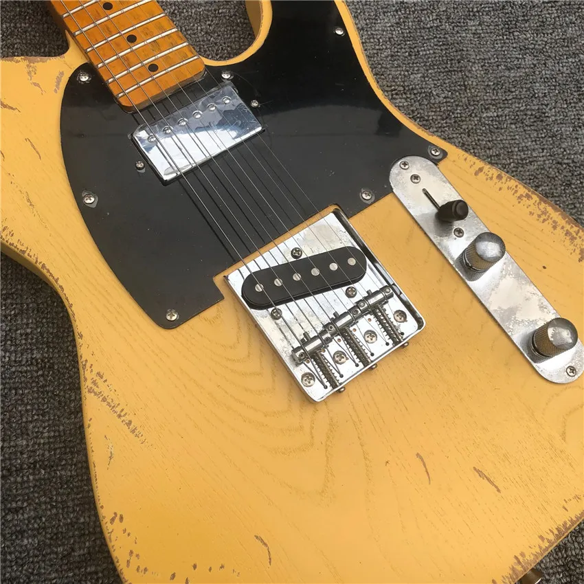 Ash Yellow Electric Guitar | Customizable | Free Shipping