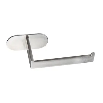 

1pc Toilet Paper Holder Adhesive Stainless Steel Wall Mounted No Drilling Paper Towel Paper Roll Storage Rack Holder Organizer