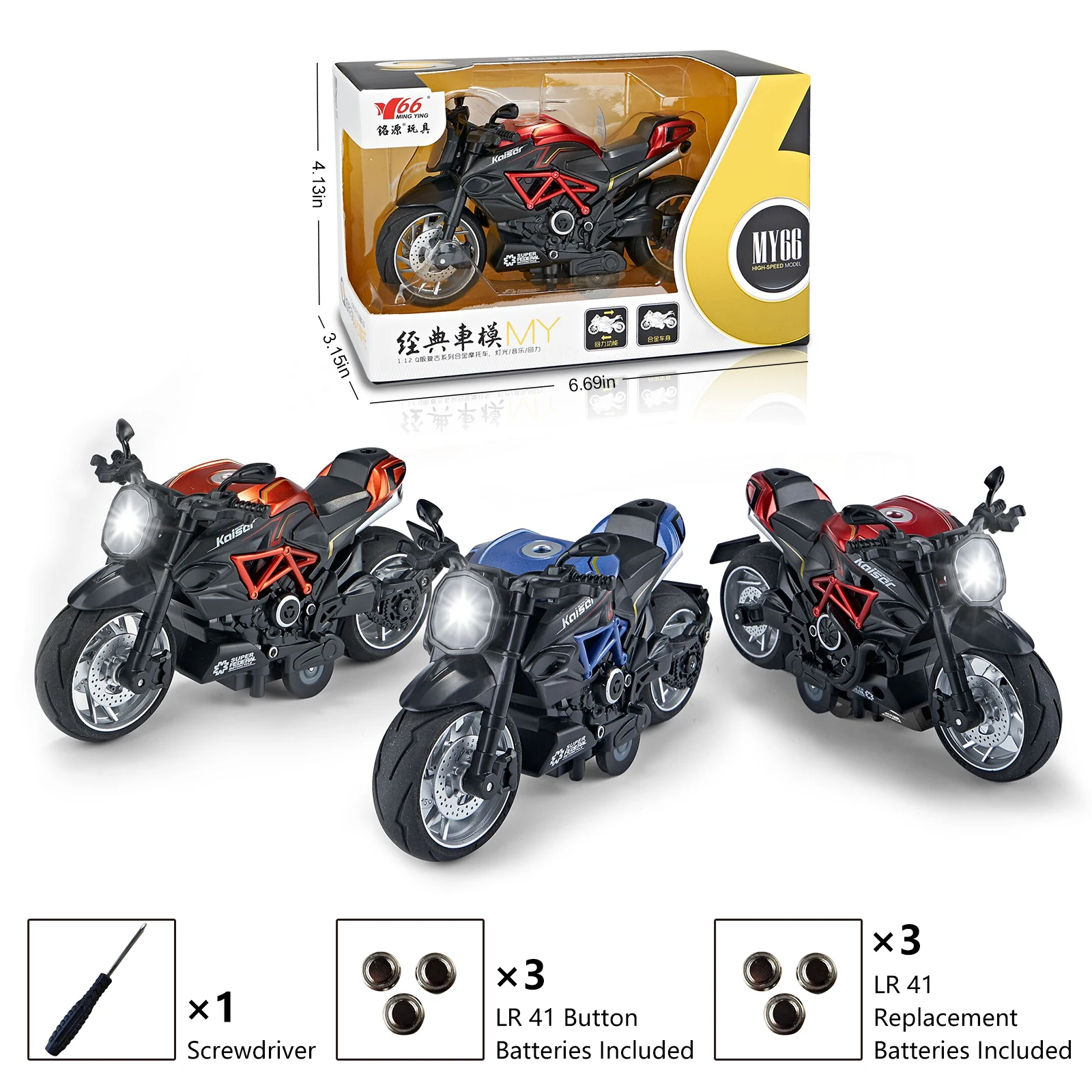 1:12 Scale Alloy Racing Motorcycle Diecast Model Motorbike Car Race Toy for Kids 