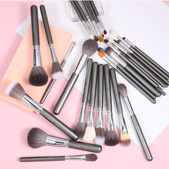 Docolor Makeup brushes set 10-29pcs Starry Gray Professional Natural goat hair Foundation Powder Contour Eyeshadow make up brush 5