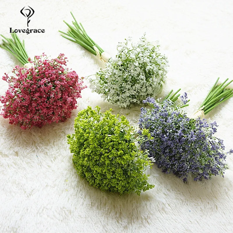 Lovegrace искусственный цветок цветы для свадебных букетов 16 головы Искусственные цветы вечерние сад декоративный цветок для дома