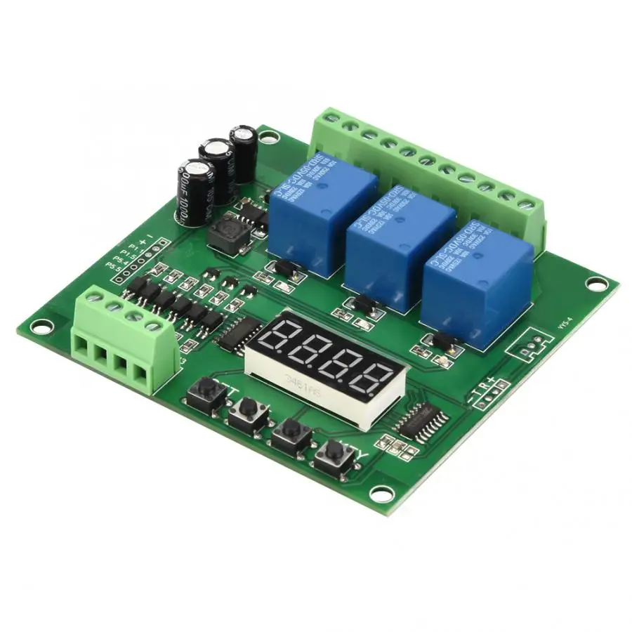 FOUR RELAY 4 CHANNEL CYCLE TIMER PLC AUTOMATION MULTIFUNCTION DELAY CONTROLLER
