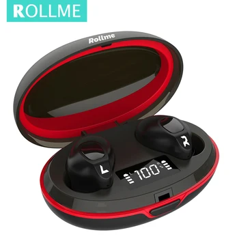 

Rollme T05 Bluetooth V5.0 Touch operate Headset TWS True Wireless Binaural HD Stereo Earbuds For Huawei Xiaomi iPhone Phone