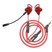 Gaming Earphone 3 5mm Jack Earpiece E Sports Wired Headset Stereo with Detachable Dual Mic Gamer Earbuds for PC Phones PS4 Xbox