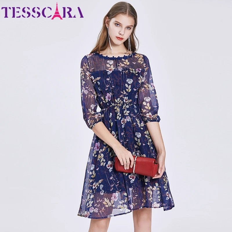 Floral chiffon dress designs Clearance