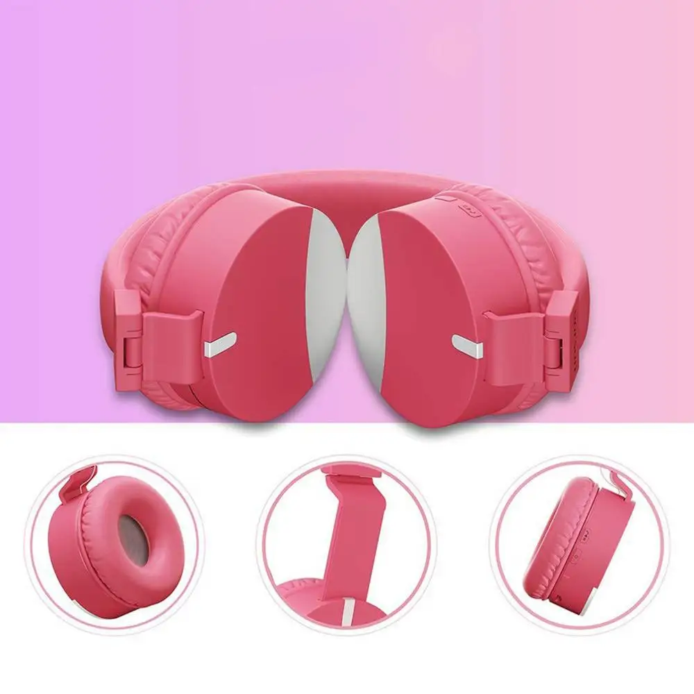 Kids Headphones Wireless Headphones Bluetooth 5 0 headset wearing a folding phone Foldable Stereo Headphone Gaming Earphones