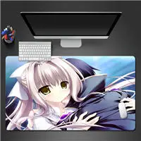 Синий Сексуальный коврик для мыши с аниме для девушек 600X300X2 мм, игровой коврик для мыши, высокое качество, коврик для Геймерской Мыши, игровой коврик для компьютера, Настольный коврик для мыши, коврик для клавиатуры - Цвет: Синий