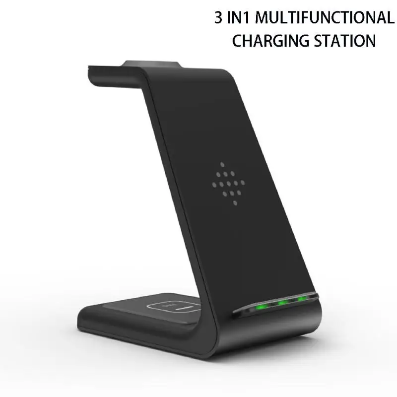 

3 In1 Wireless Charger For IPhone 11/Xs AirPods Apple Watch 23 Wireless Charging Stand Dock For IWatch IPhone 11Pro/Xr/Xs Max