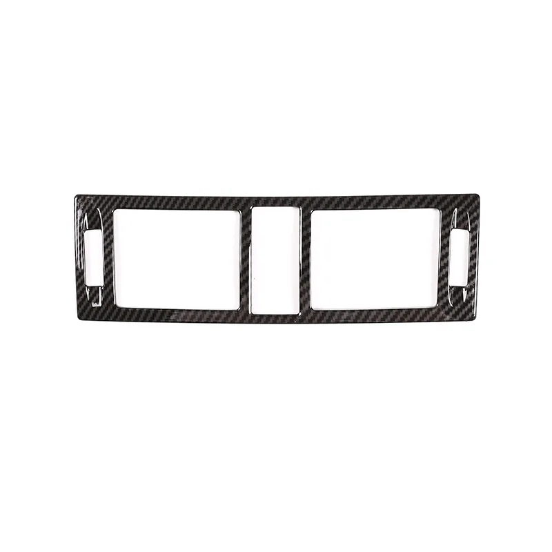 Углеродное волокно стиль для Mercedes benz C Class W204 2007-2010 ABS Автомобильная центральная консоль кондиционер вентиляционное отверстие рамка отделка Аксессуары