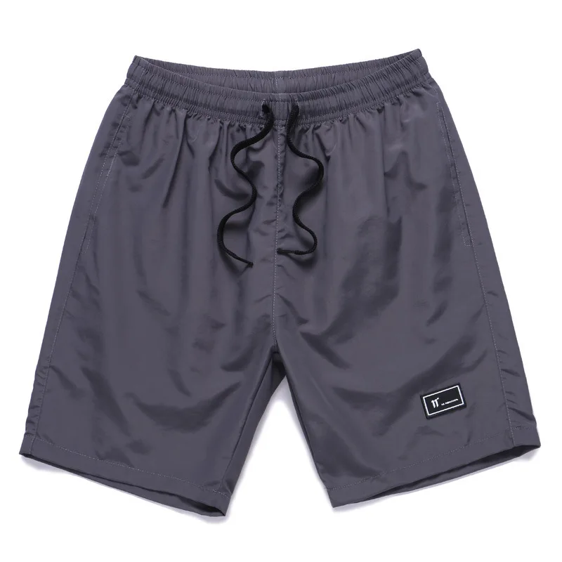 Шорты мужские летние простые повседневные до колен свободные дышащии эластичные для талии мужские трусы 4XL