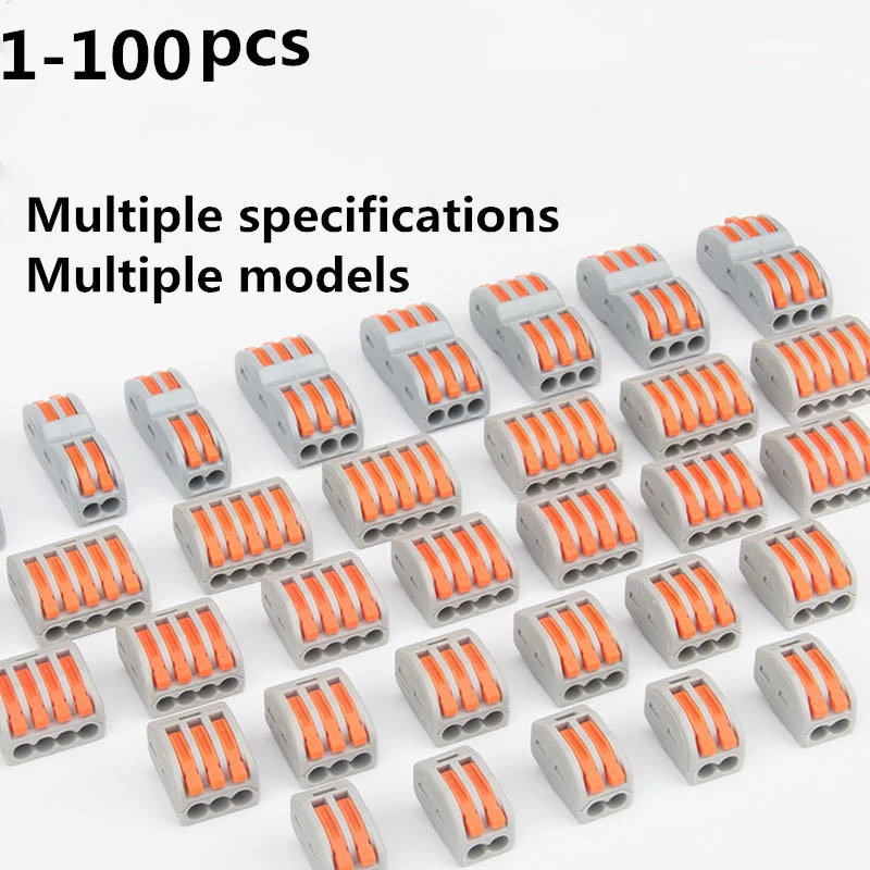 Mini Fast Wire Cable Connectors Universal Compact Conductor Spring Splicing Wiring Connector Push In Terminal Block Spl 2 3 Led Connectors Aliexpress