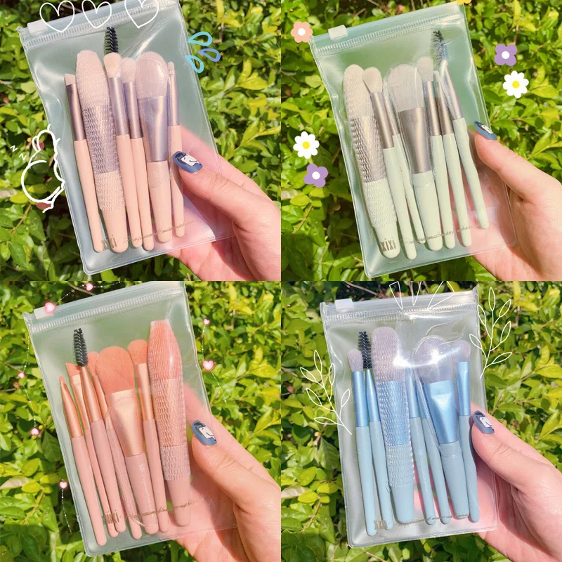 

7Pcs Makeup Brushes Set Eyeshadow Blush Foundation Lip Face Powder Highlight Repair Brush X735