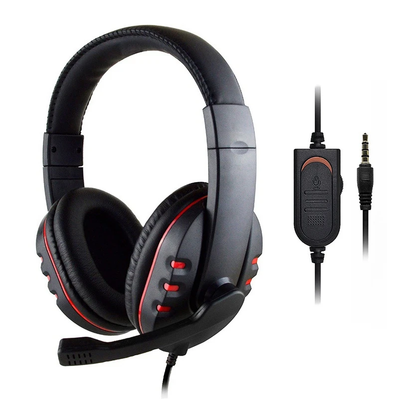 Gaming Headphones 3 5mm Wired Headset Noise Canceling Earphone with Microphone Volume Control for PC Laptop