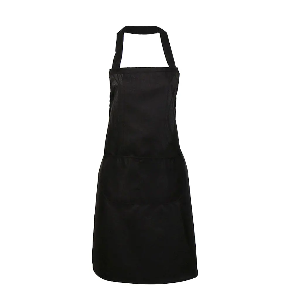 Kitchen Apron Unisex Elegant Sleeveless Oil-Proof Stylish Cooking Bar Painting Solid Waterproof