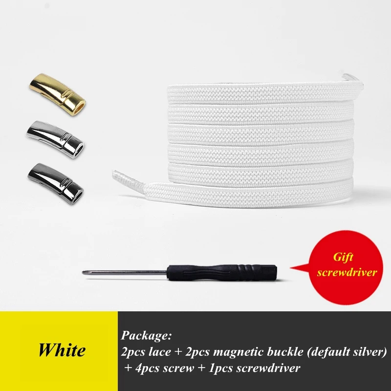 1Pair Elastic Flats shoelaces Magnetic Quick No Tie Shoe Laces Kids Adult Unisex Locking Shoelace Sneaker Shoe Laces Strings 1Pair Elastic Flats shoelaces Magnetic Quick No Tie Shoe Laces Kids Adult Unisex Locking Shoelace Sneaker Shoe Laces Strings