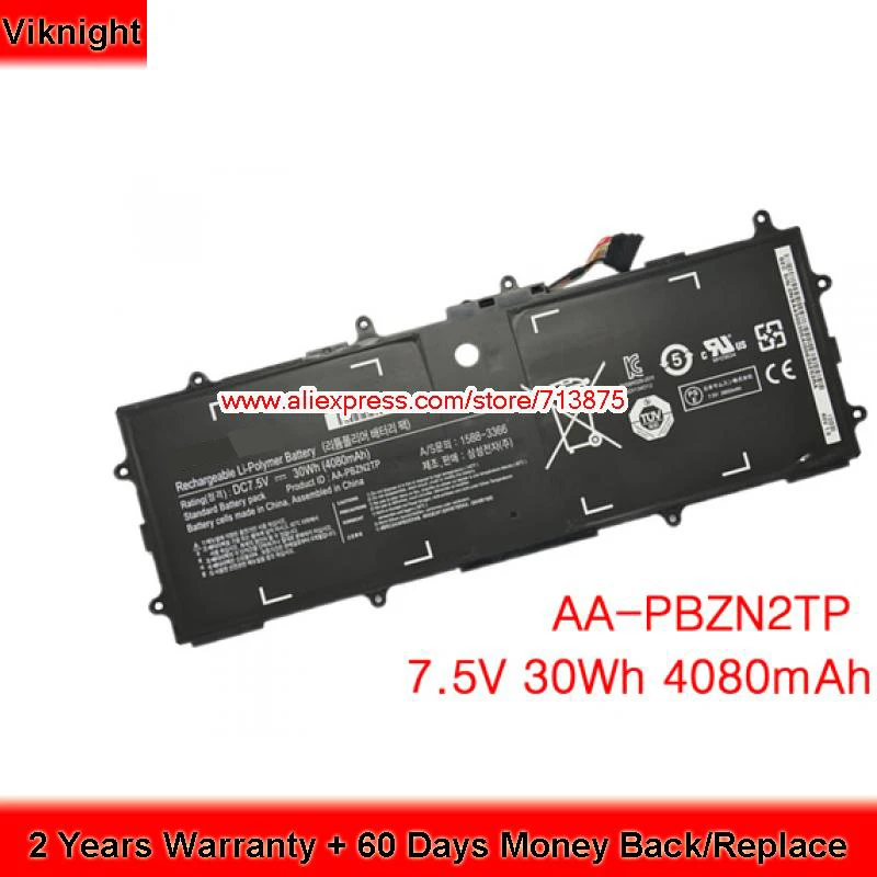 Натуральная 7,5 V 4080 мА/ч, AA-PBZN2TP PBZN2TP Батарея для SAMSUNG Chromeboo 905S3G-K07 915s3g XE500T1C XE303C XE303C12 NP905S3G
