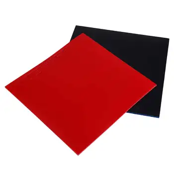 

2Pcs Table Tennis Racket Pips In Ping Pong Rubber Sponge Red/Black High Pips-In Rubber Sponge