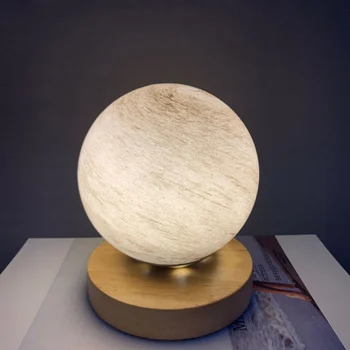 

Creative USB Rechargeable Moon Lamp 3D Light Touch Switch 3D Print Moon Light For Bedroom Bookcase Night Light Decoration