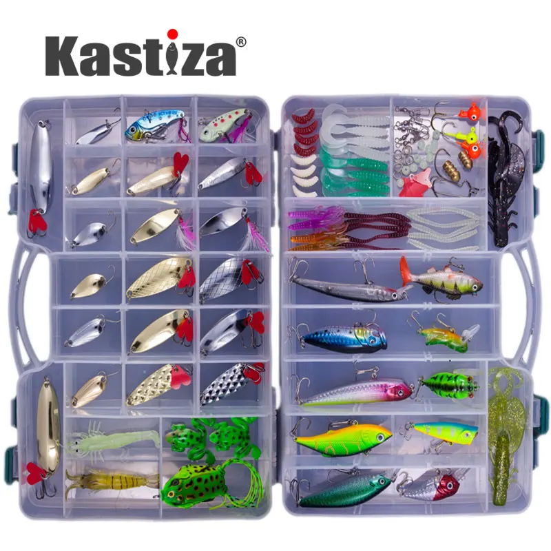 

Big Multi Fishing Lure set Wobblers Artificial Mixed Colors styles Soft Fishing Lure Kit Plastic Metal Bait Fishing tackle set
