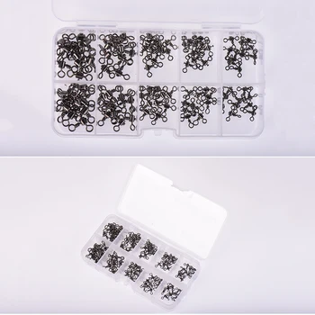 

100pcs Swivels Connectors Way Swivels Fishing T-Turn 3 Way Parts Durable