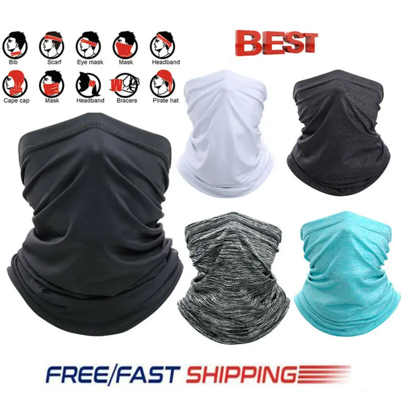 

Cooling Neck Gaiter Tube Scarf Face Mask Motorcycle Cycling Hunting Bandana Bike