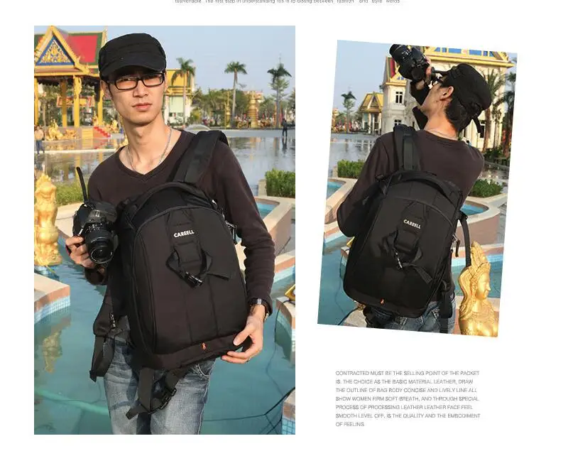 Профессиональный Противоугонный Открытый камера сумка на плечо мягкий большой емкости фото рюкзак для Nikon/Canon/sony SLR объектив