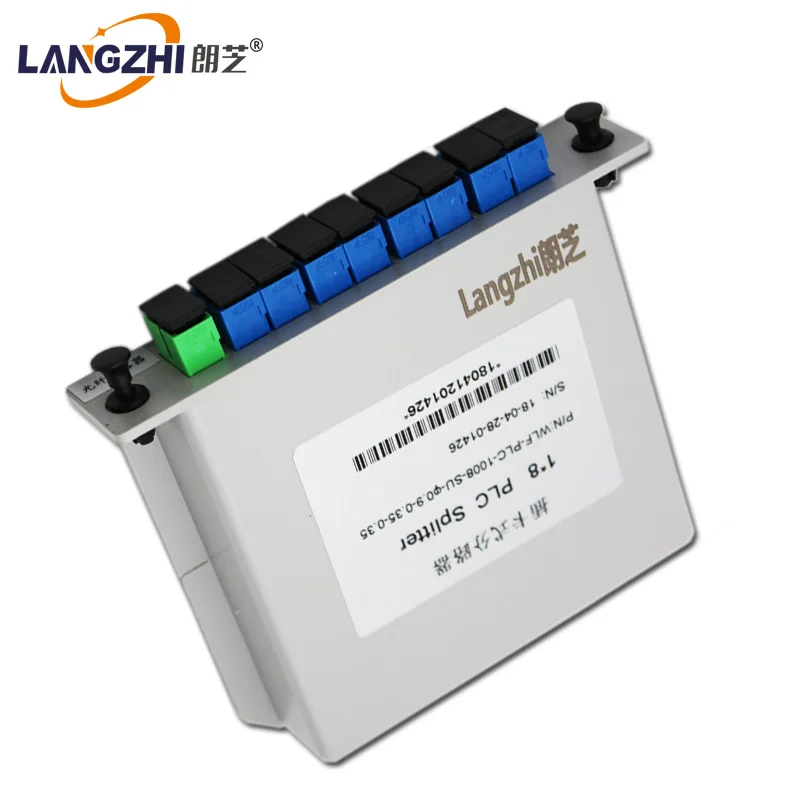 SC UPC PLC 1x8 Сплиттер Волоконно оптический ящик Ftth Plc сплиттер коробка с плоского