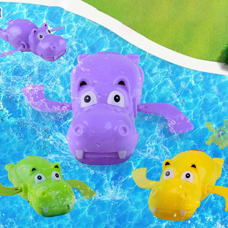 1Pcs Cartoon Animals Funny Kids Wind Up Toys Cute Mini Spring Clockwork Classic Toys Novel Creative Bathing Swim Turtle Toy