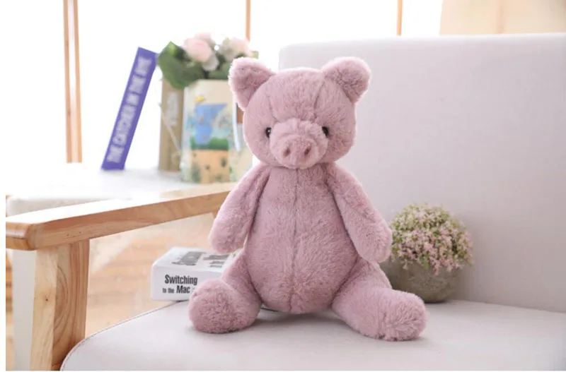 Милая панда, мягкая плюшевая игрушка, свинка, динозавр, слон, Kawaii, кукла, украшение для дома, чтобы дать детям успокаивающую куклу