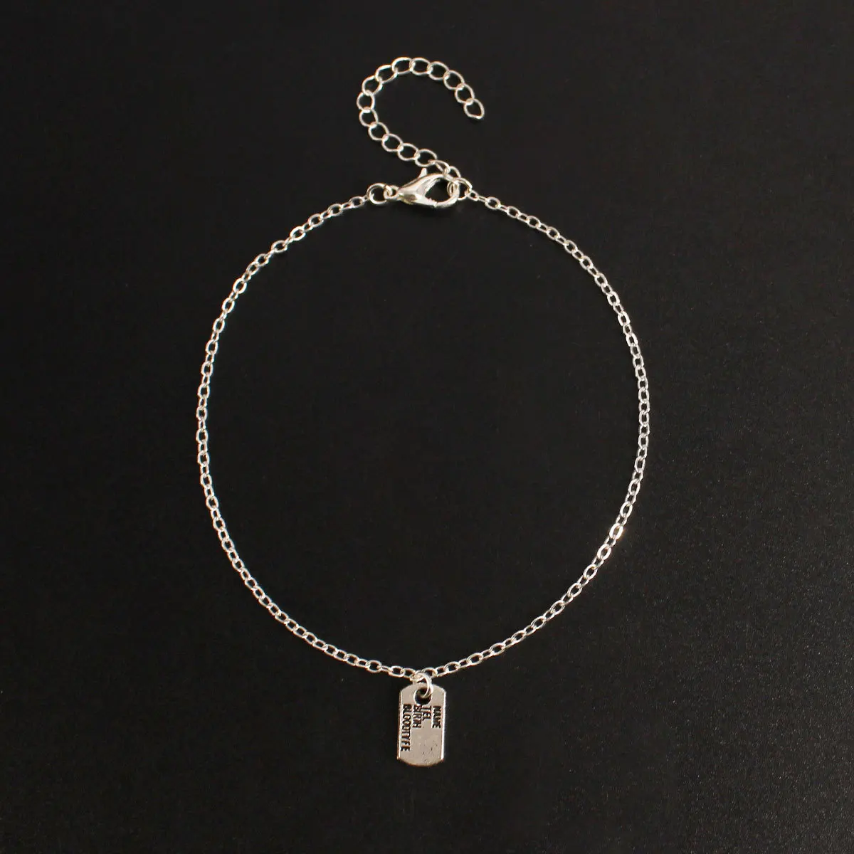 

Women's Cool Geometry Lettered round Square-Shaped Anklet Glorious Luxury Anklet K122