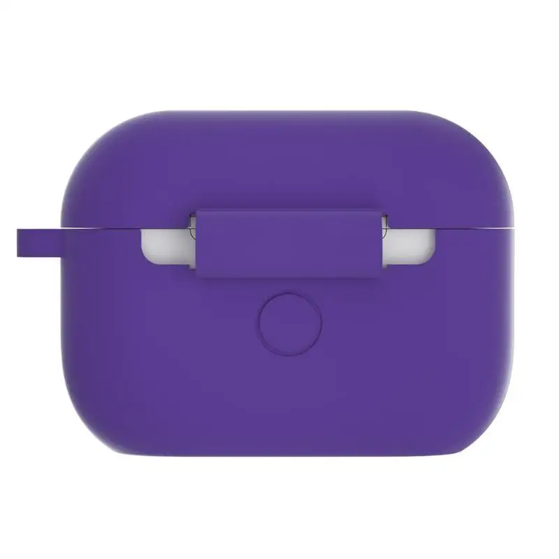 Лаванда Силиконовый чехол для наушников с Bluetooth, защитный чехол для Apple Airpods Pro, Прямая поставка - Цвет: Лаванда
