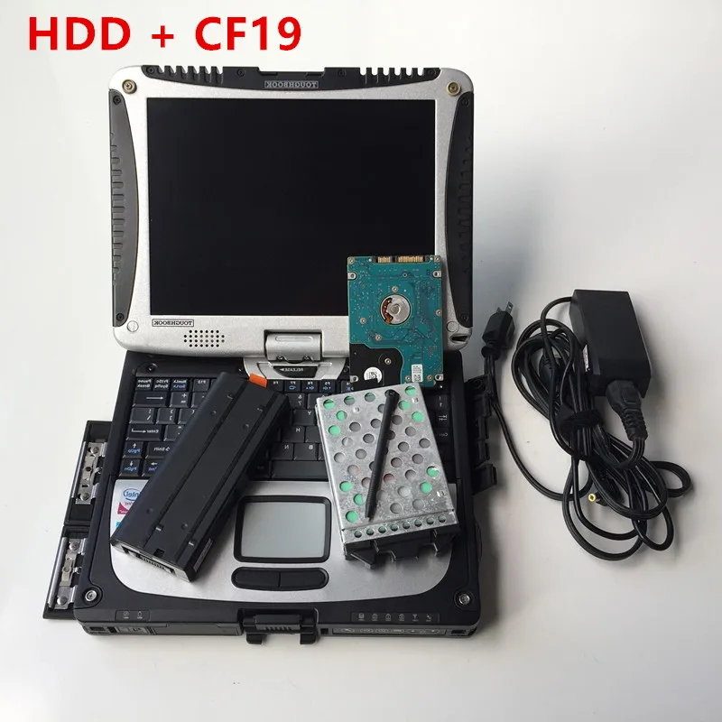 cf19 and hdd Автомобильный диагностический ноутбук cf19 4 Гб ОЗУ 9300 процессор для дома и работы хорошая производительность и 500 Гб HDD или 480 ГБ ssd WIN7/XP система - Цвет: cf19 and hdd